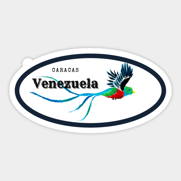 Caracas Venezuela Quetzal Sticker by julyperson